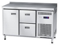 Стол холодильный Abat СХС-70-01 (2 ящика, 1 дверь, борт) 